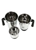 Krypton 3 In 1 Powerful Mixer Grinder 750W 750 W KNB6206 Black/Yellow/Silver