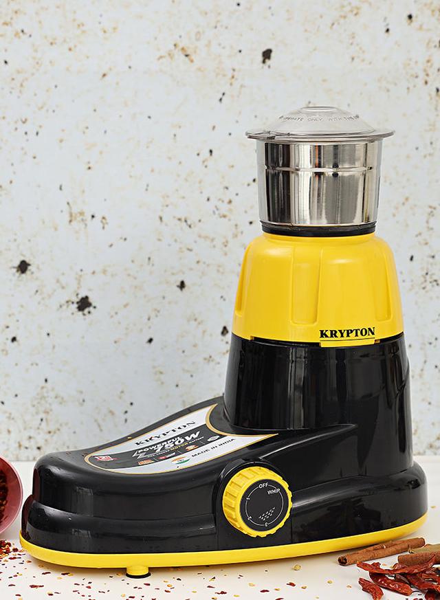 Krypton 3 In 1 Powerful Mixer Grinder 750W 750 W KNB6206 Black/Yellow/Silver - SW1hZ2U6MjQwNjQx