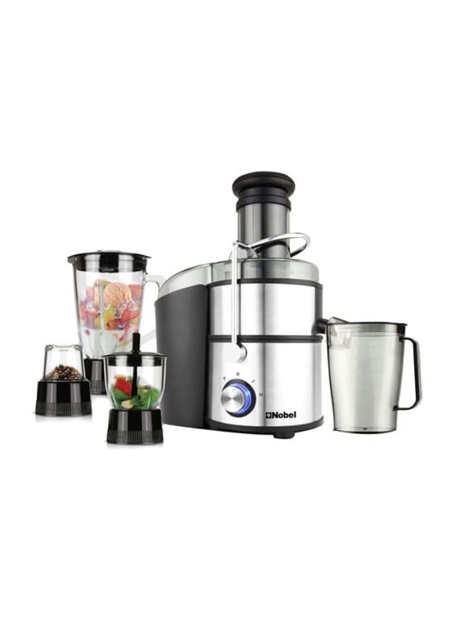 عصارة فواكه كهربائية 4 في 1 800 واط NOBEL - Juicer Stainless Steel