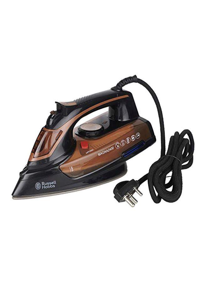 Russell Hobbs Electric Steam Iron 2400W 2400 W MAGNA2400 Black/Brown