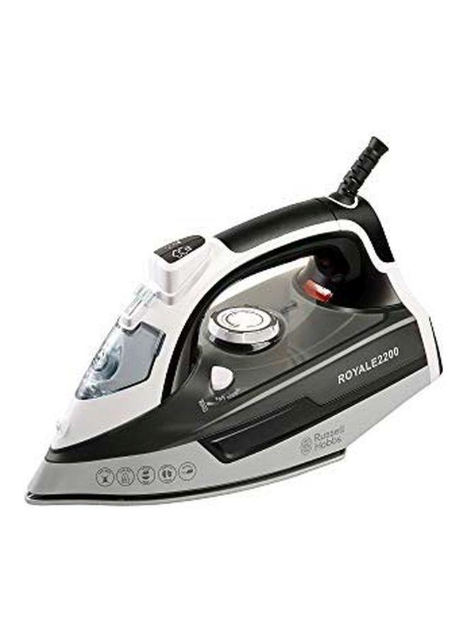 Russell Hobbs Steam Iron 2200W 2200 W ROYALE2200 Black/Silver/White