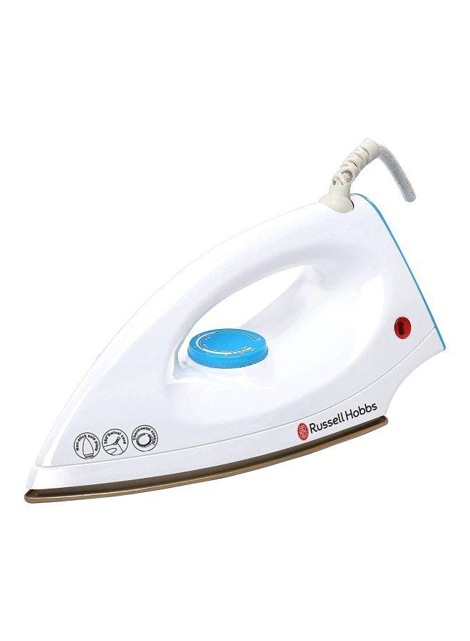 Russell Hobbs Electric Dry Iron 1000W 1000 W RDI1000 White/Rose Gold/Blue