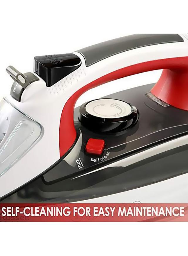 Russell Hobbs Electric Steam Iron 2000 W DURBY2000 White/Black/Red - SW1hZ2U6MjU0MDI1