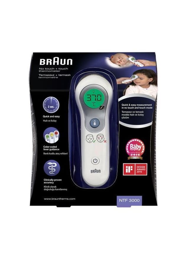 BRAUN No Touch + Touch Forehead Thermometer