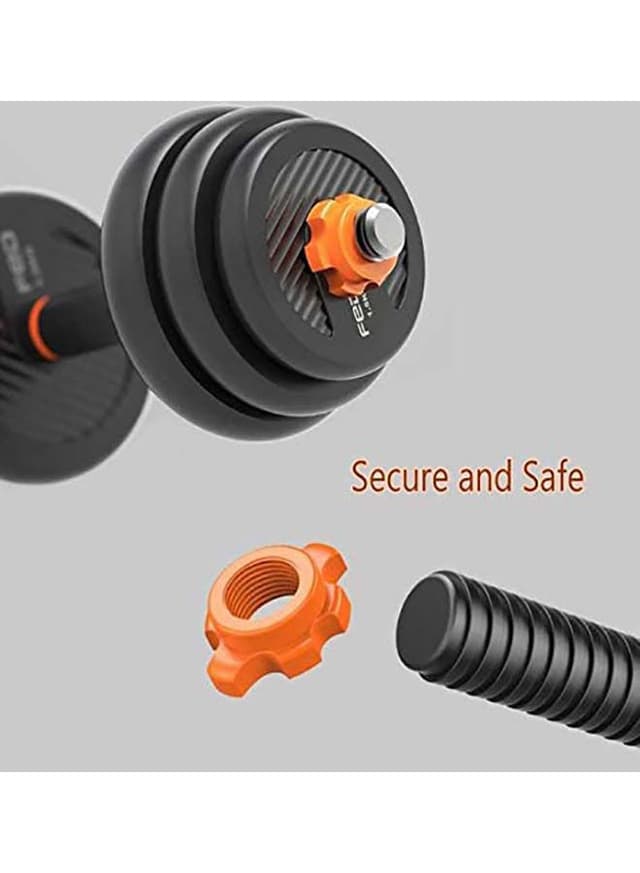 طقم دمبل قابل للتعديل 20 كيلو رياضية 2في1 SkyLand Adjustable Dumbbell and Barbell Set - 131126