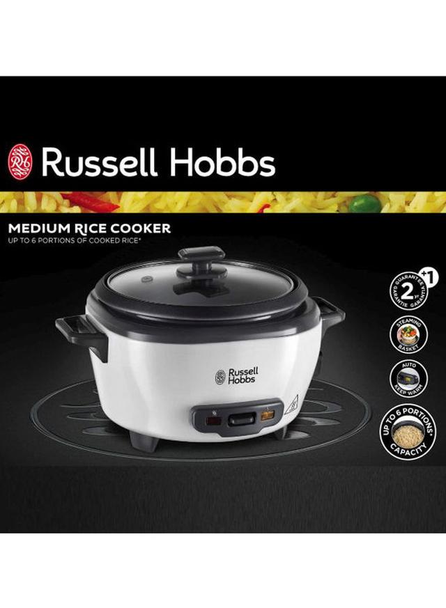 Russell Hobbs Large Rice Cooker And Steamer 2.8 l 500 W 27040 White/Black/Clear