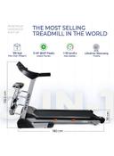 SkyLand 3HP DC Motor Treadmill with massager and built-in Bluetooth speaker