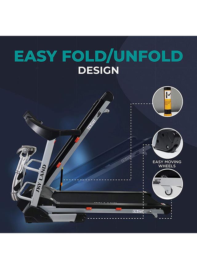 SkyLand 3HP DC Motor Treadmill with massager and built-in Bluetooth speaker