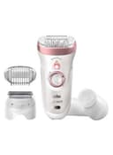 BRAUN SensoSmart Silk Epil 9 Wet And Dry Epilator And Facial Cleansing Brush White/Rose Gold