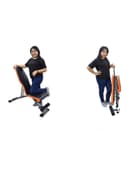 SkyLand SKY LAND EM1853 Unisex Adult Multifunction Adjustable Weight Bench Black, L 112 x W 33 X H 41 cm