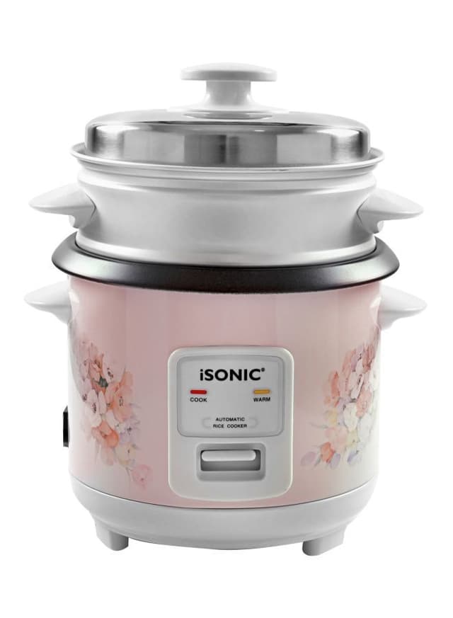 ISONIC Automatic Rice Cooker 0.6 l 350 W IRC 756 Pink/White/Silver