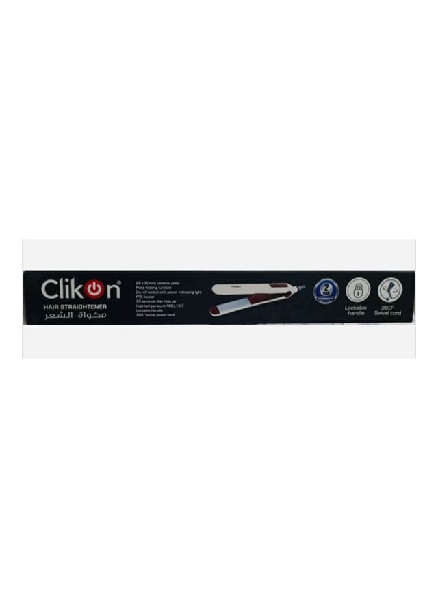 ليس الشعر بقوة 30 واط Hair Straightener - Clikon