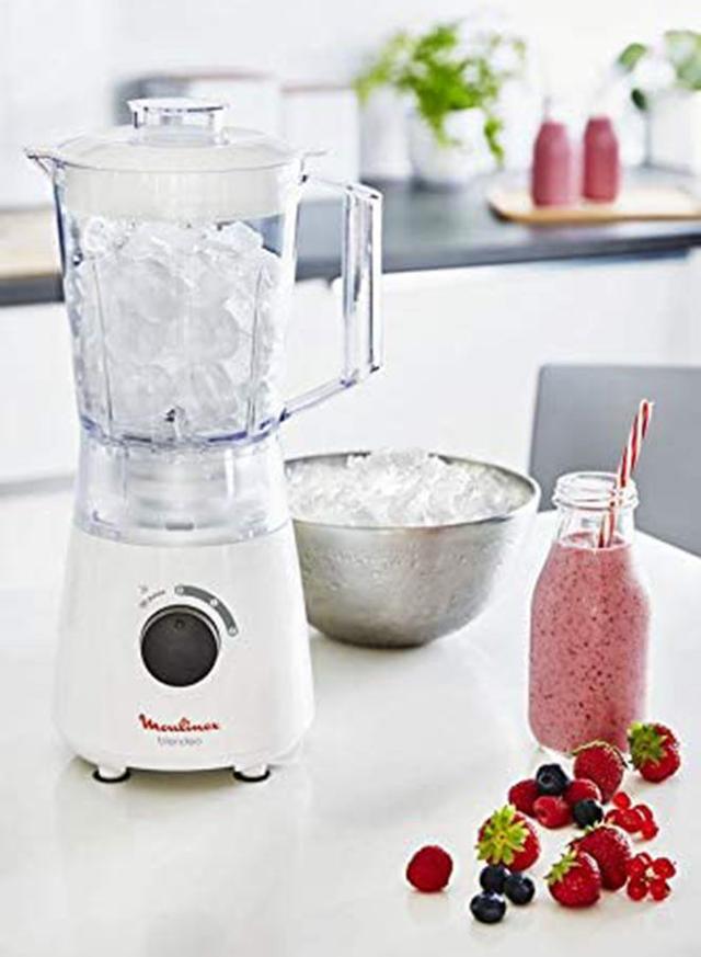 MOULINEX Blendeo Blender With Grinder/Grater/Ice Crush Function 1.5 l 400 W  LM2A3127 White/Clear