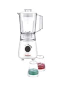 MOULINEX Blendeo Blender With Grinder/Grater/Ice Crush Function 1.5 l 400 W LM2A3127 White/Clear