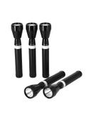 Krypton 5 Piece Rechargeable LED Flashlight Black/White
