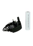 Krypton 5 Piece Rechargeable LED Flashlight Black/White