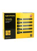 Krypton 5 Piece Rechargeable LED Flashlight Black/White