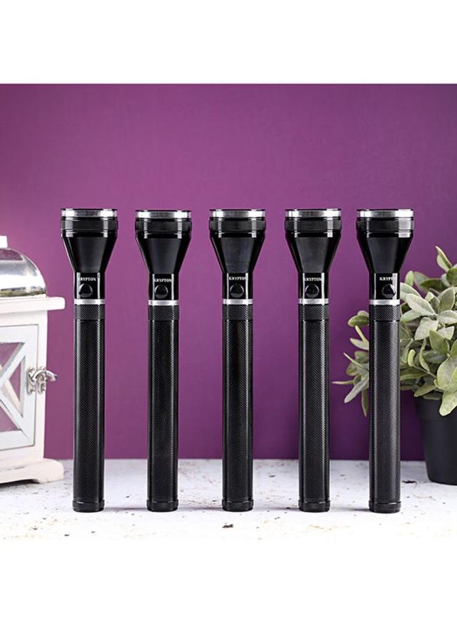 Krypton 5 Piece Rechargeable LED Flashlight Black - SW1hZ2U6MjU2MjEy