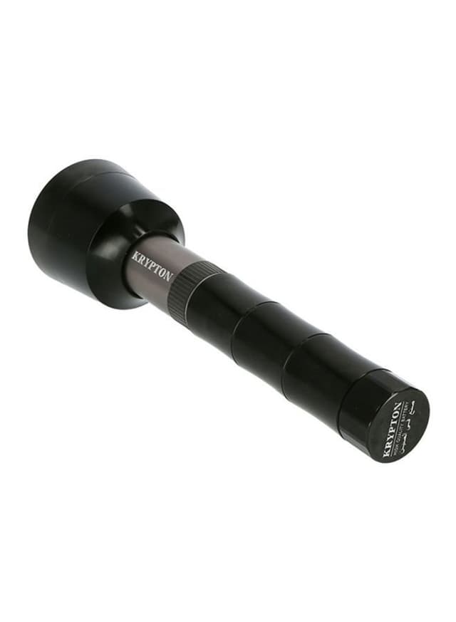 Krypton Rechargeable LED Flashlight Black/Silver/Clear