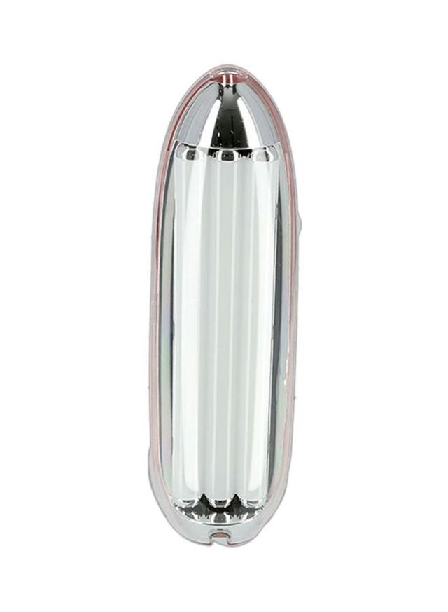 Krypton Rechargeable LED Emergency Light With USB & Solar Charger Jacks Pink/Black