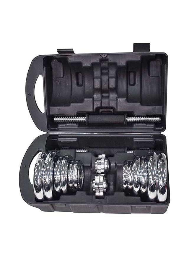 مجموعة دامبل قابل للتعديل بوزن 20 كغ Chrome Dumbbell Set - SkyLand