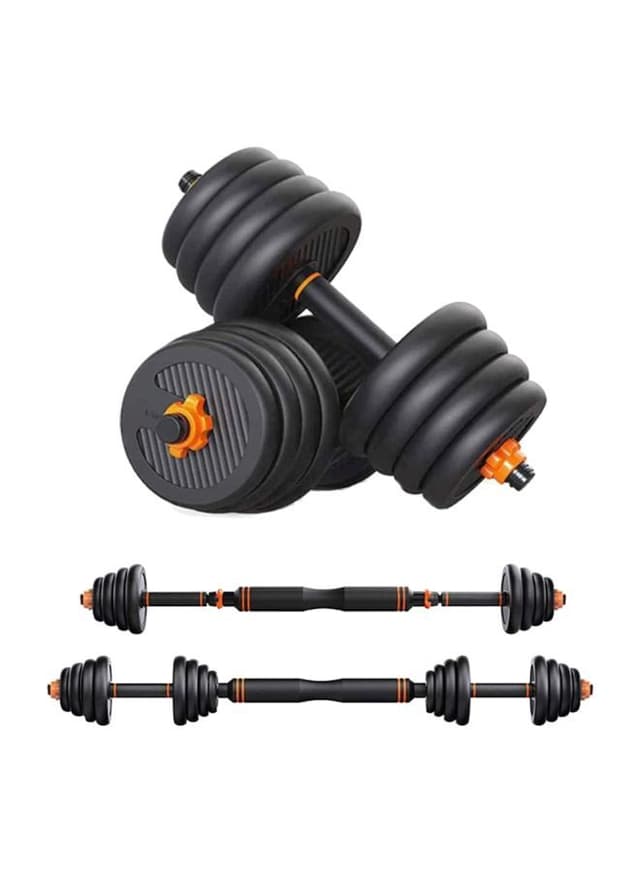 مجموعة الدامبل بوزن 30 كغ 2Piece Adjustable Dumbbell and Barbell Set - SkyLand - 130261