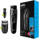 BRAUN 3 Piece Beard Trimmer 3 Rechargeable Hair Clipper Set BT3222 Blue/Black 240watts