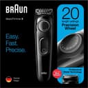 BRAUN 3 Piece Beard Trimmer 3 Rechargeable Hair Clipper Set BT3222 Blue/Black 240watts