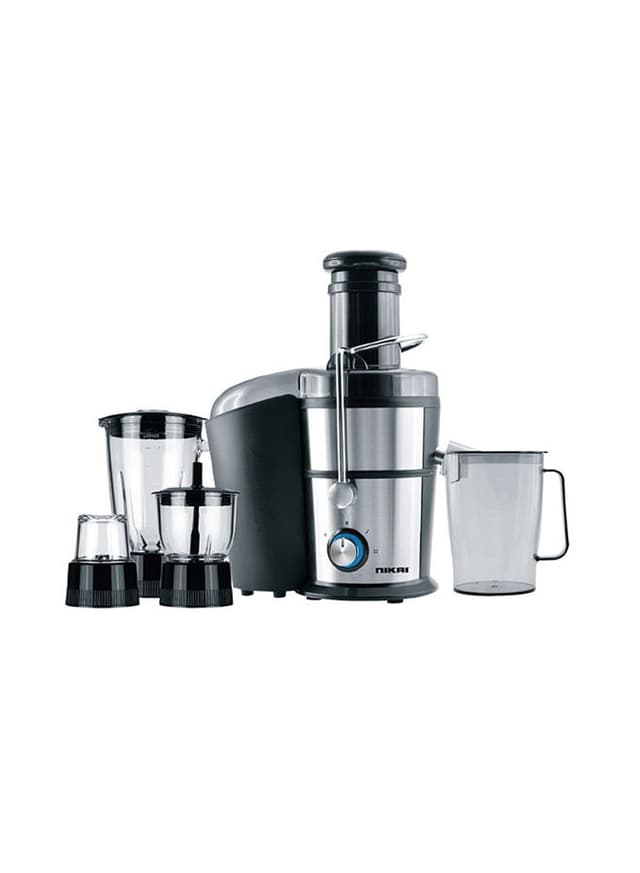 NIKAI 4 IN 1 Food Processor With Glass Jars 1.5 l NFP881G Black
