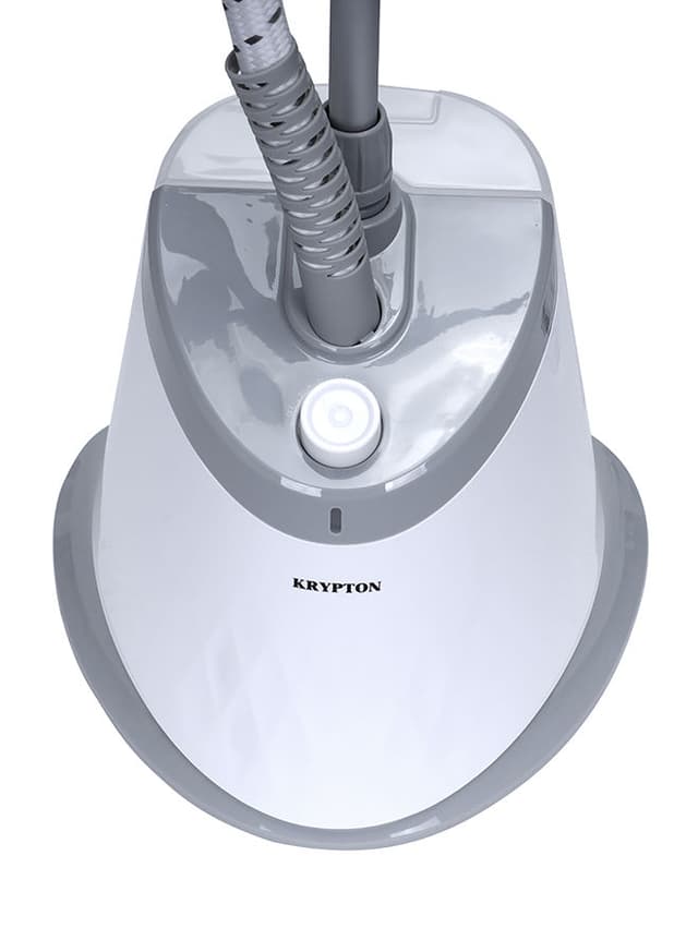 مكواة بخار عمودية مع علاقة 1800 واط رماديأبيض كريبتون Krypton Grey/White 1800 W Clothes Hanger With Garment Steamer