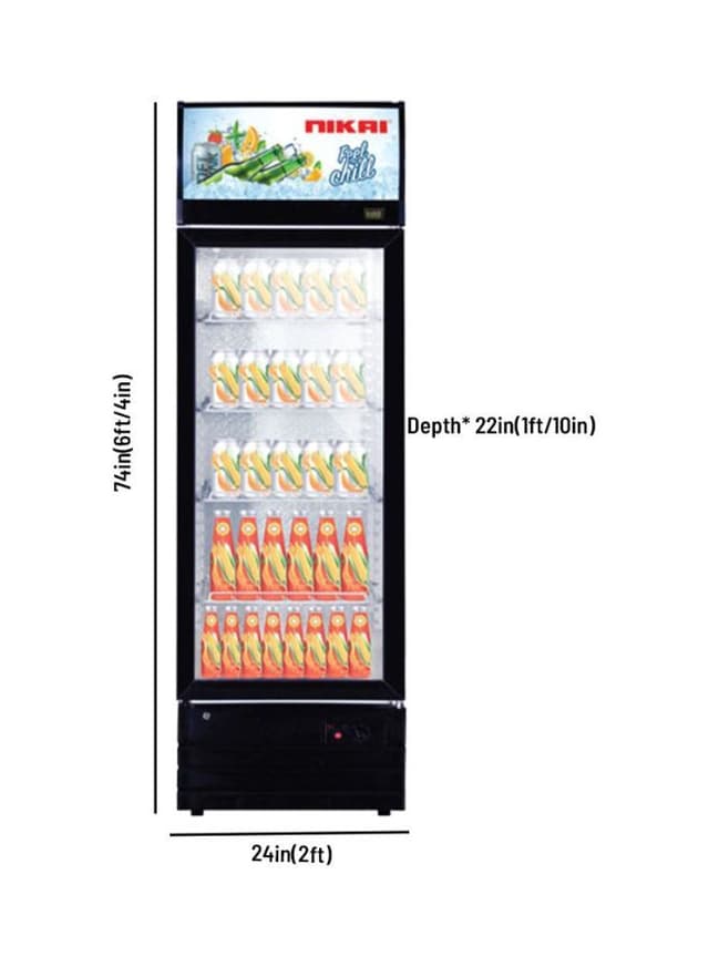ثلاجة بسعة  400 لتر Nikai - Chiller
