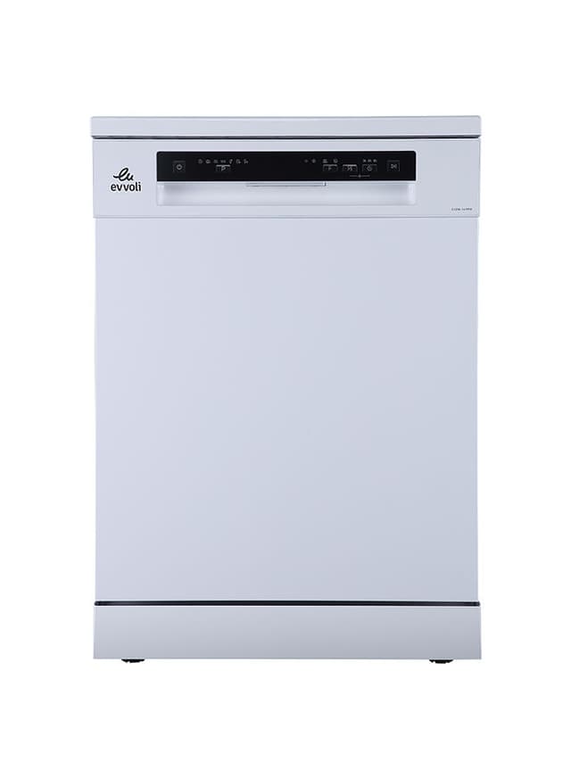 evvoli Dishwasher 7 programs 14 place setting 3 baskets White