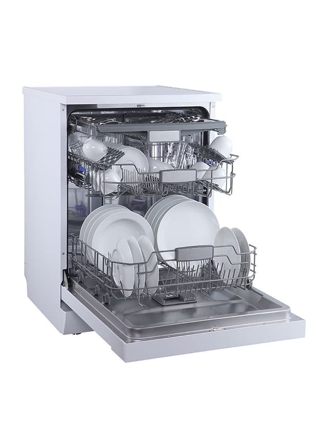 evvoli Dishwasher 7 programs 14 place setting 3 baskets White