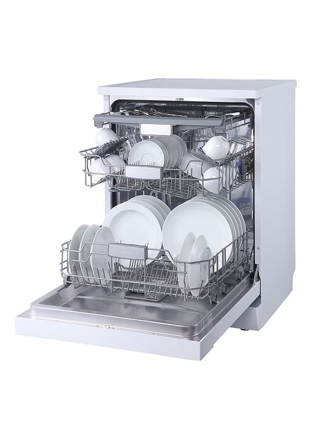 evvoli Dishwasher 7 programs 14 place setting 3 baskets White
