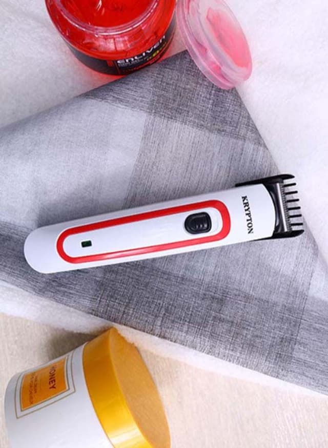 ماكينة حلاقة شعر الرأس قابلة للشحن أبيض/أسود/أحمر كريبتون Krypton White/Black/Red Rechargeable Hair Trimmer
