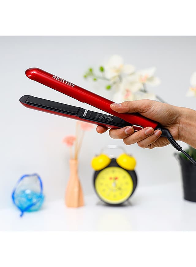 Krypton Ceramic Hair Straightener Red 750g