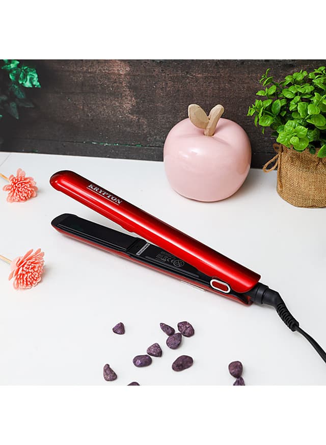 Krypton Ceramic Hair Straightener Red 750g