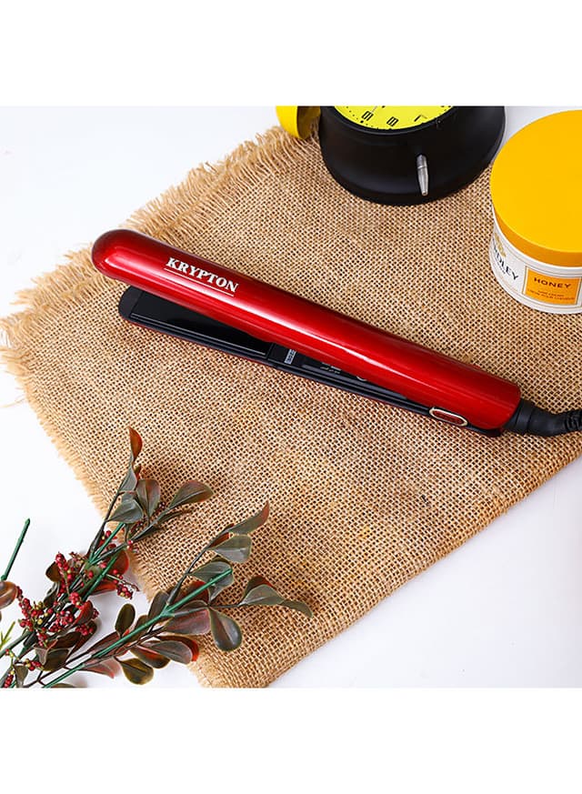 Krypton Ceramic Hair Straightener Red 750g