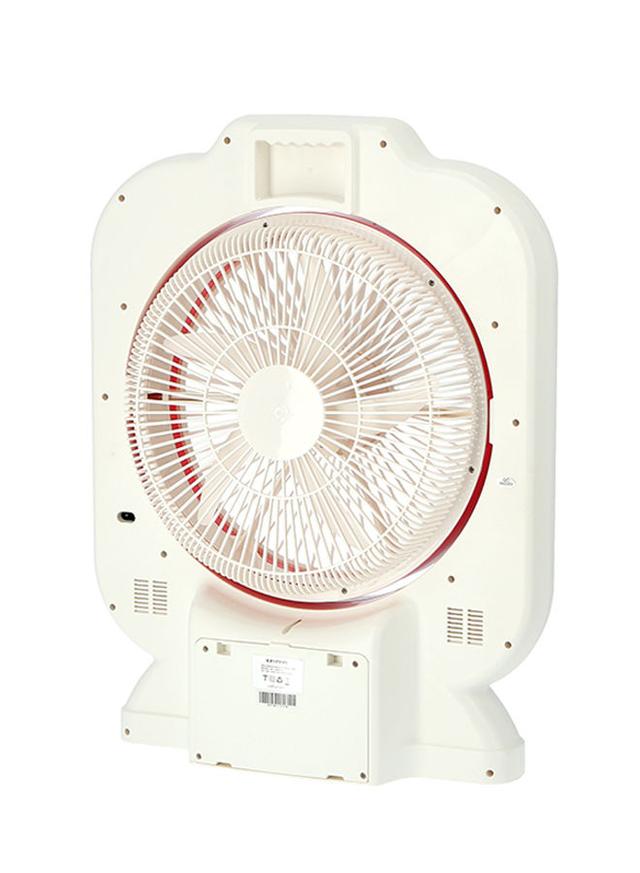 Krypton 12 Inch Rechargeable Box Fan With LED Night Light 60 W KNF111 White/Pink