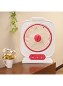 Krypton 12 Inch Rechargeable Box Fan With LED Night Light 60 W KNF111 White/Pink