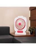 Krypton 12 Inch Rechargeable Box Fan With LED Night Light 60 W KNF111 White/Pink