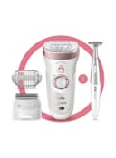 BRAUN Silk Epil 9 SensoSmart Wet and Dry Epilator 3 in 1 Trimmer Rose Gold/White/silver
