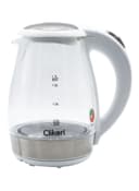 ClikOn Glass Body Electric Kettle With LED Glow Indicator 1.7 l 1850 W CK5128 White/Clear