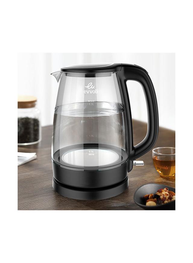 غلاية مياه بسعة 1.7 لتر evvoli - Kettle Glass Body - SW1hZ2U6MjY5NTQ5