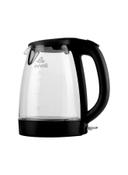 evvoli Kettle Glass Body 1.7 l 1850 W EVKA KE17MB Clear/Black