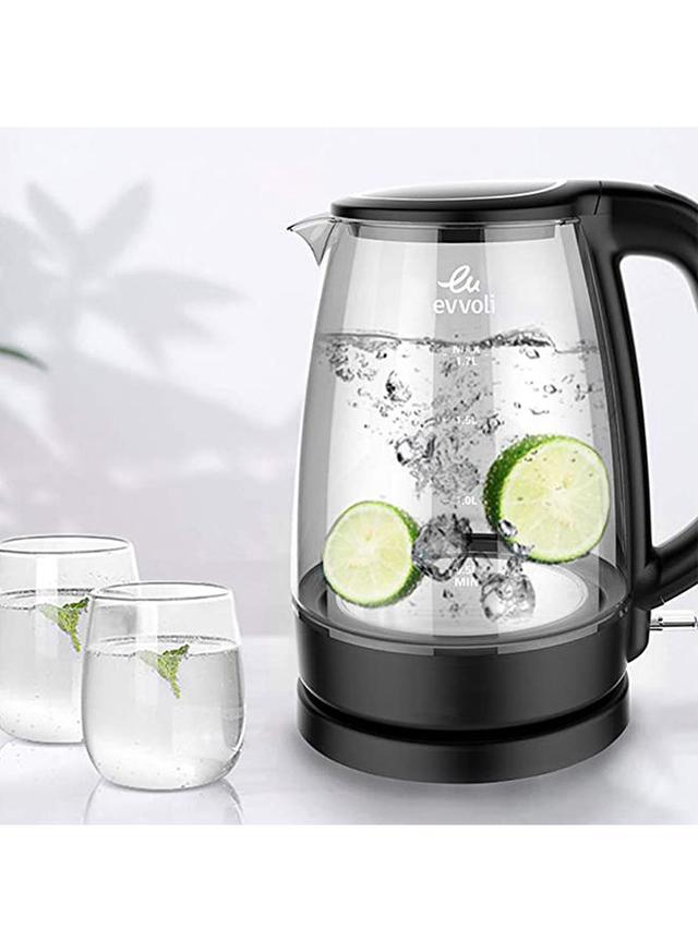 غلاية مياه بسعة 1.7 لتر evvoli - Kettle Glass Body - SW1hZ2U6MjY5NTU3