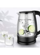 evvoli Kettle Glass Body 1.7 l 1850 W EVKA KE17MB Clear/Black