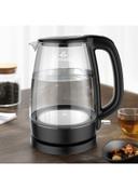 evvoli Kettle Glass Body 1.7 l 1850 W EVKA KE17MB Clear/Black