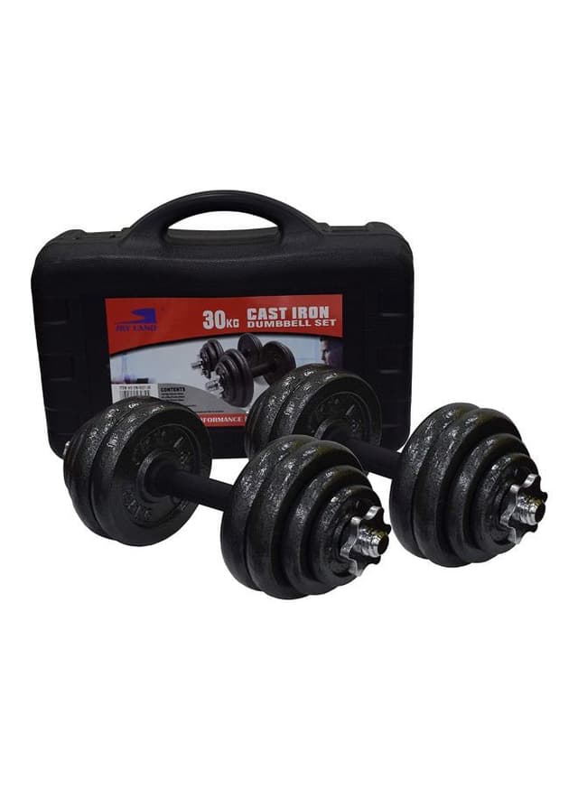 SkyLand 23-Piece Cast Iron Dumbell Set 30kg