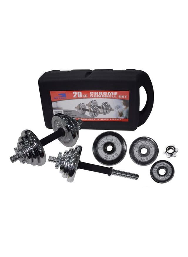 SkyLand 18-Piece Dumbell Set With Case 20kg - 130366